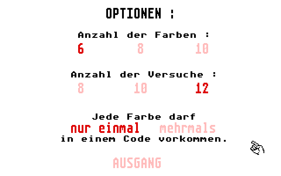 Superhirn atari screenshot